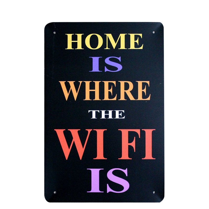 CRAZY WORK Creative Retro Plaque Wall Stickers Decor For Pub Bar Home Metal Sign