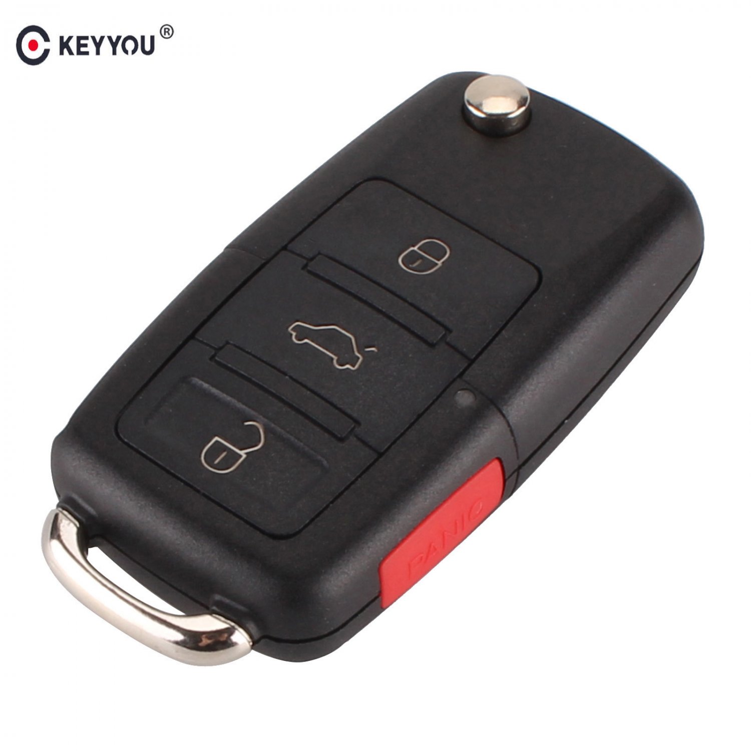 NEW 3+ 1 Panic 4 Buttons Flip Remote Key Shell fit for VOLKSWAGEN VW Touareg