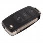 NEW 3 button Folding Car Remote Flip Key Shell Case Fob For VW Passat Polo Go