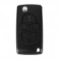 NEW 4 Buttons Flip Floding Remote Key Fob Case Shell Fob For Peugeot 1007 For