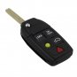 NEW 5 Buttons Remote Flip Folding Key Shell Case For Volvo XC70 XC90 V50 V70