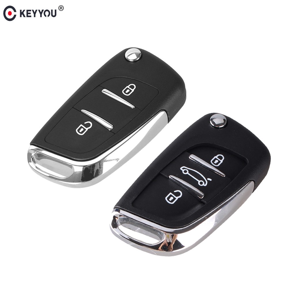 NEW 2 3 Buttons Modified Flip Remote Car Key Shell For Citroen C2 C5 C6 C8 Xs