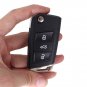 NEW 10x 3 Buttons Folding Flip Remote Key Shell Cover With Blade for Volkswag