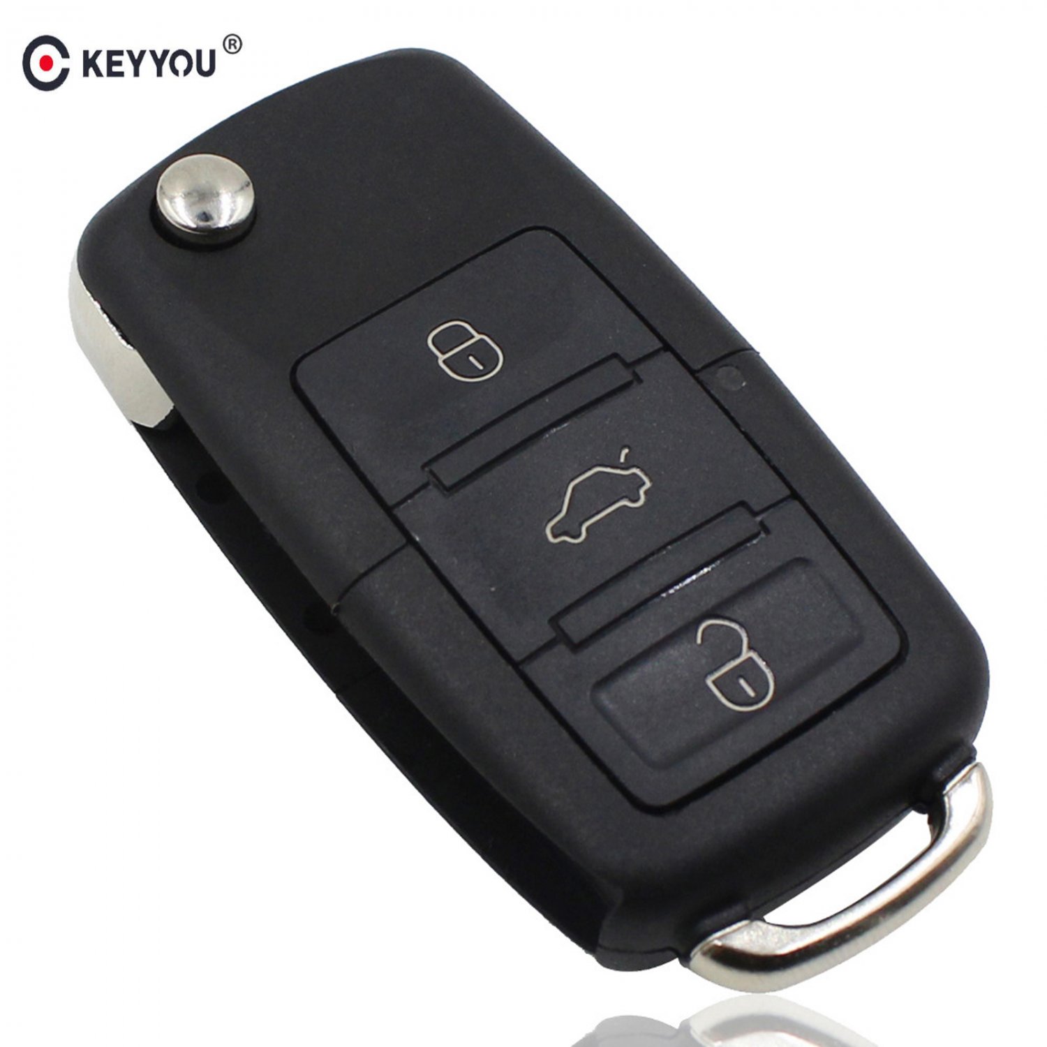 NEW Folding Car Remote Flip Key Shell Case Fob For Volkswagen Vw Jetta Golf P