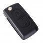 NEW 2 Buttons Remote Flip Key Shell Fob For PEUGEOT 307 308 107 207 407 408 W