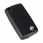 NEW 20X 2 Buttons Flip Car Key Case With Groove Fob For Peugeot 107 207 307 3