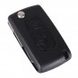 NEW Modified Folding Flip Remote Key Shell 2 Buttons For Peugeot 106 206 306