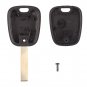 NEW 2 Buttons Replacement Car Key Case Shell Blank with Groove For Citroen C2