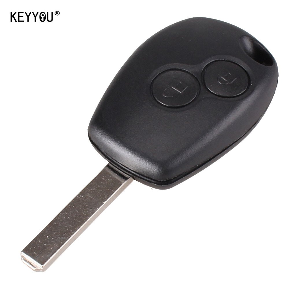 NEW New Replacement 2 Button Key Fob Remote Shell Case Uncut Blade For Renaul