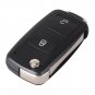 NEW NEW 2 Button Uncut Folding Flip Remote Key Replacement Case FOB Shell For
