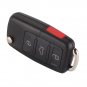 NEW 20X 4 3+1 Buttons Car Remote Flip Key Shell Case Fob For Volkswagen Vw Je