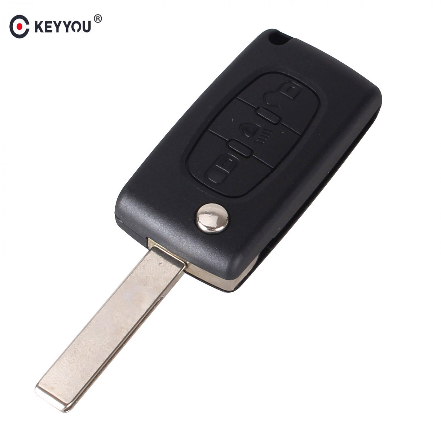 NEW 3 BUTTONS KEY FOB REMOTE CASE FOR Citroen C4 Picasso C5 C6 Light Symbol W
