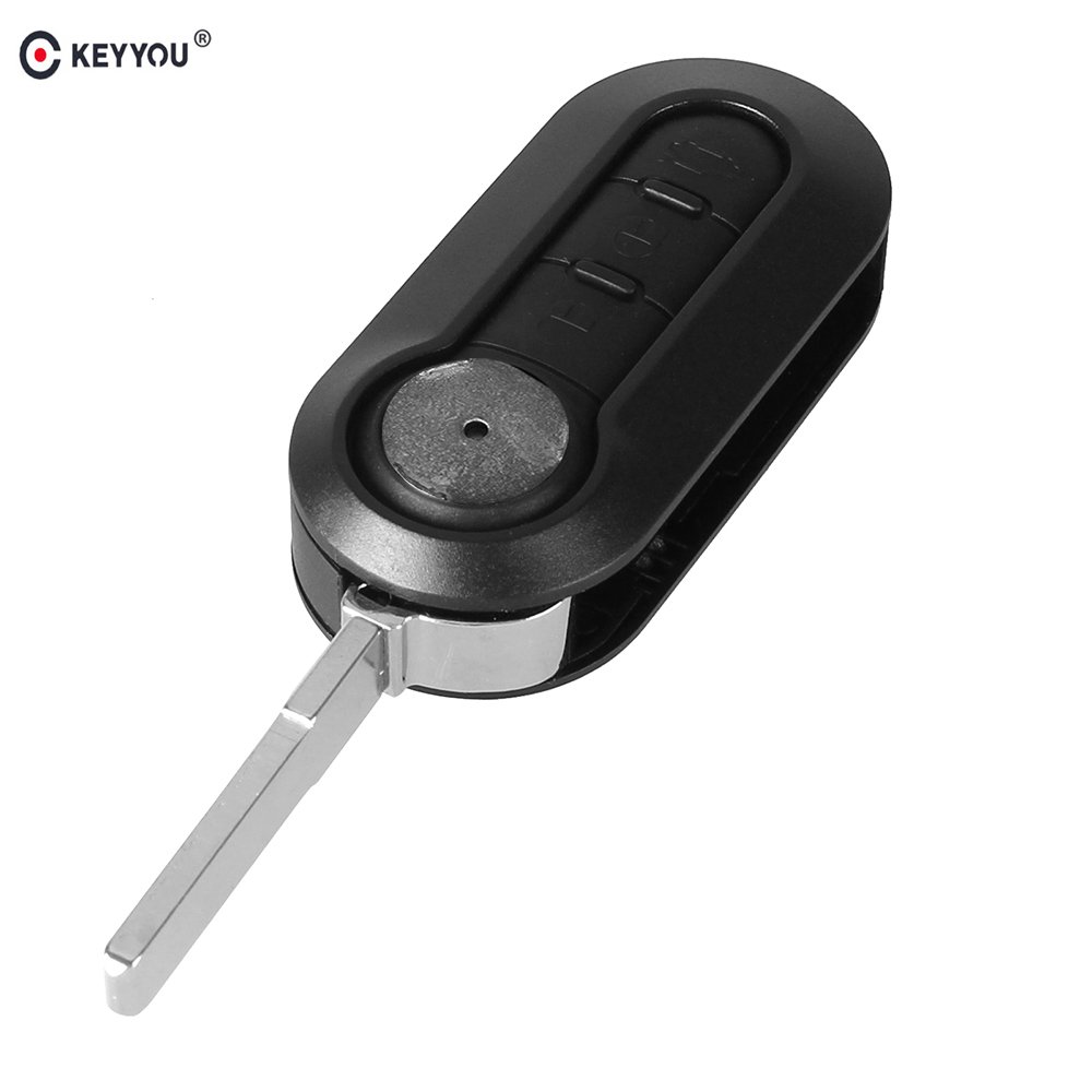 NEW 10x 3 Buttons Flip Remote Key Shell Housing for FIAT 500 Panda Punto Brav