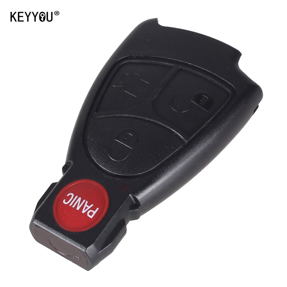 NEW 10X New 4 Buttons Car Key Shell 3+1 Panic Remote Keyless Entry Fob Alarm