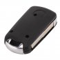 NEW New Flip Folding Remote Key Case 3 button black 3 BTN For Vauxhall Opel A