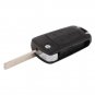 NEW New Flip Folding Remote Key Case 3 button black 3 BTN For Vauxhall Opel A