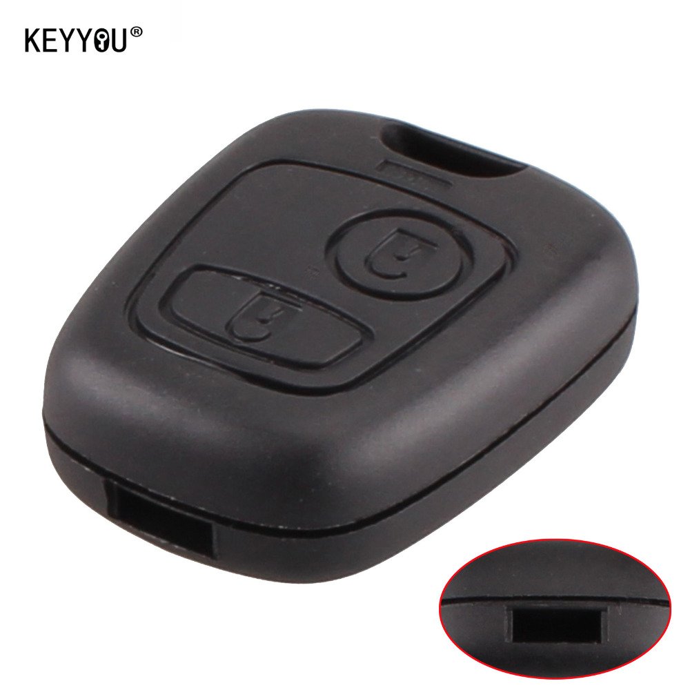 NEW 30X 2 Button without Blade Remote Car Key Case Shell Fob For Citroen C1 C