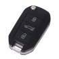 NEW 10X 3 Buttons New Flip Key Shell for PEUGEOT 508 407 Remote Key Case Auto
