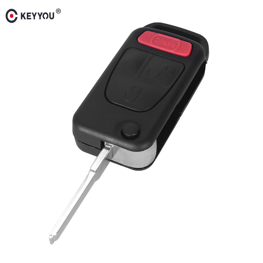 NEW 2+1 ButtonsRemote Flip Key Shell Case 3 button For MERCEDES BENZ C E S ML
