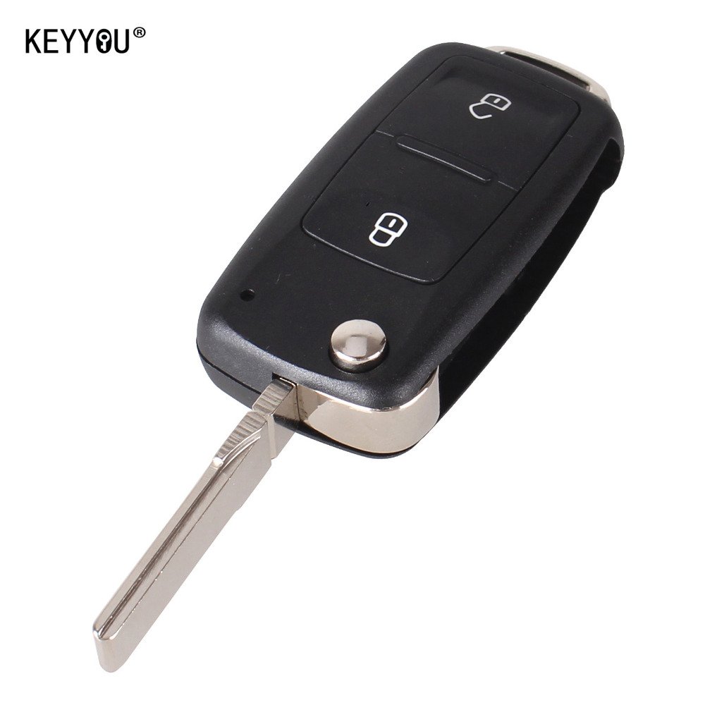 NEW 10X NEW 2 Button Uncut Folding Flip Remote Key Replacement Case FOB Shell
