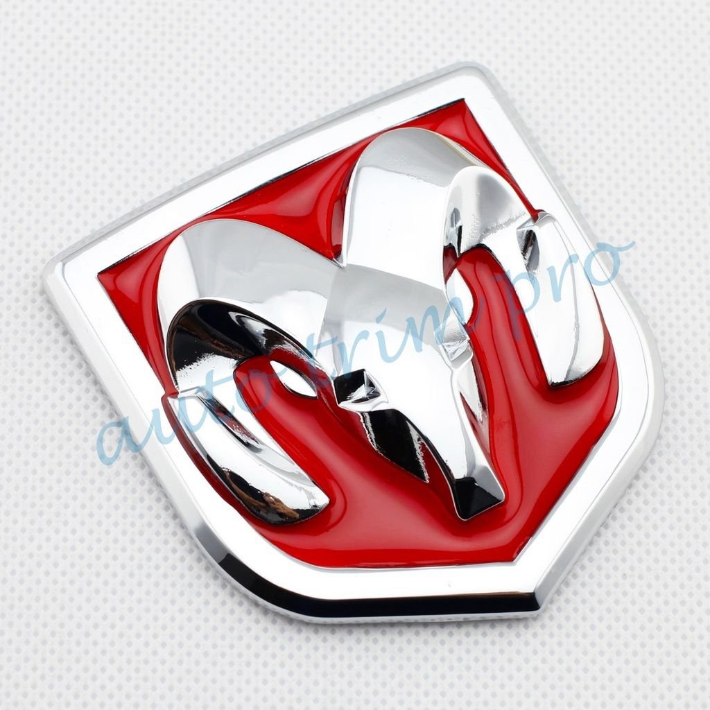 3D Auto Sticker Badges Metal Decorate Parts For Dodge Ram Goat Logo