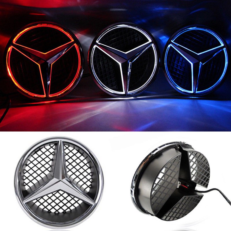 Front Grille Star Emblem Logo For Mercedes Benz 2006-2013 Illuminated ...