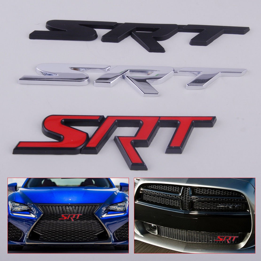 SRT Grill Emblem Badge kühlergrill SRT Logo Zeichen FÜR Jeep Charger