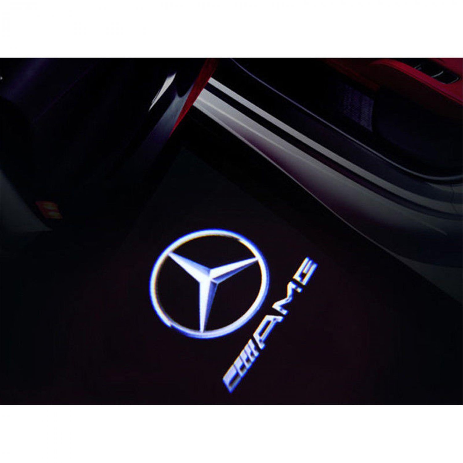 Led Light Door Benz Emblem Projector Logo HD Kit For Mercedes 06-13 S ...