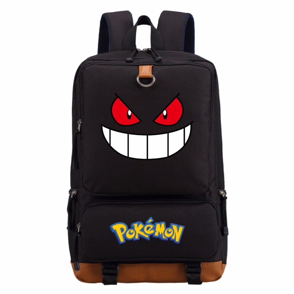 NEW Cute Gengar Pikachu Charmander Squirtle backpack teenagers Men women""s St