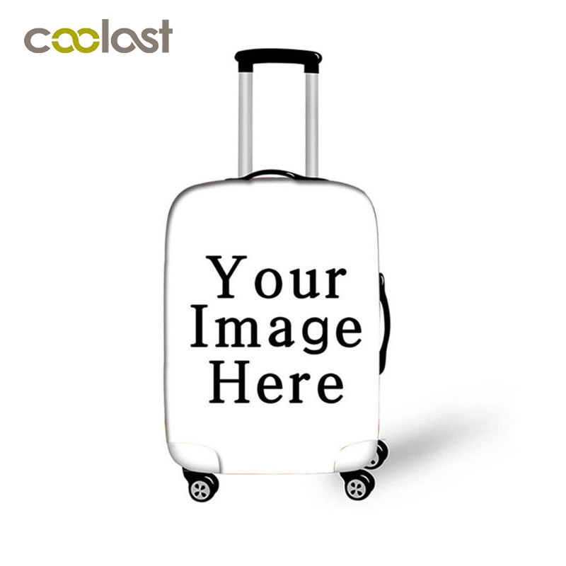 Customize Your Image Logo Suitcase Protective Cover for Girls Boys Cute Cartoon