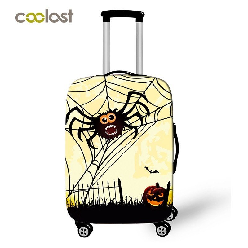 Spider Trolley Luggage Cover Cartoon Girls Suitcase Protective Cover Elastic val