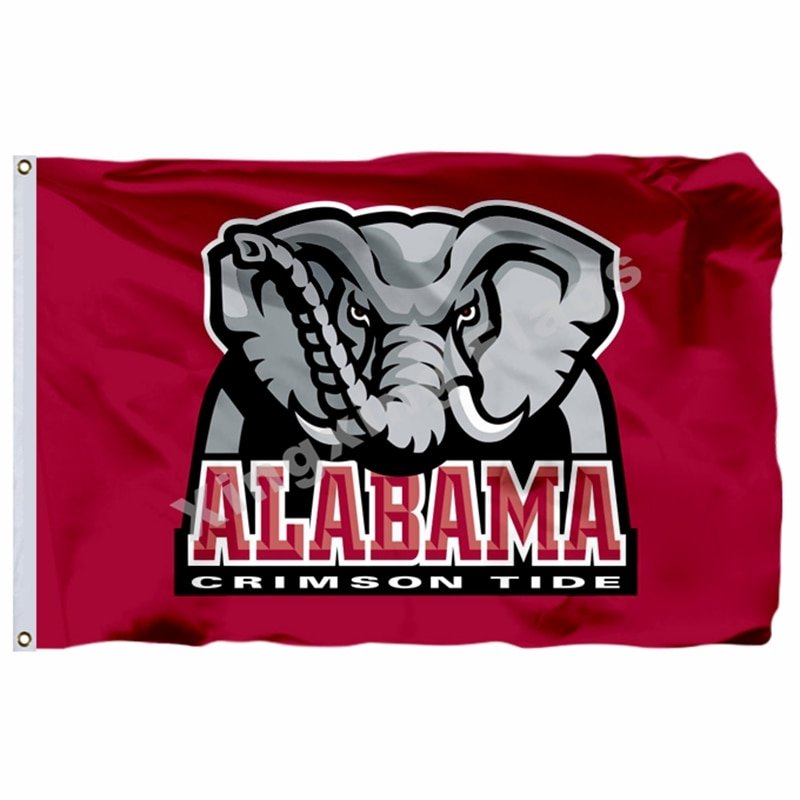 Alabama Crimson Tide Flag 3ft X 5ft Polyester NCAA Alabama Crimson Tide Banner