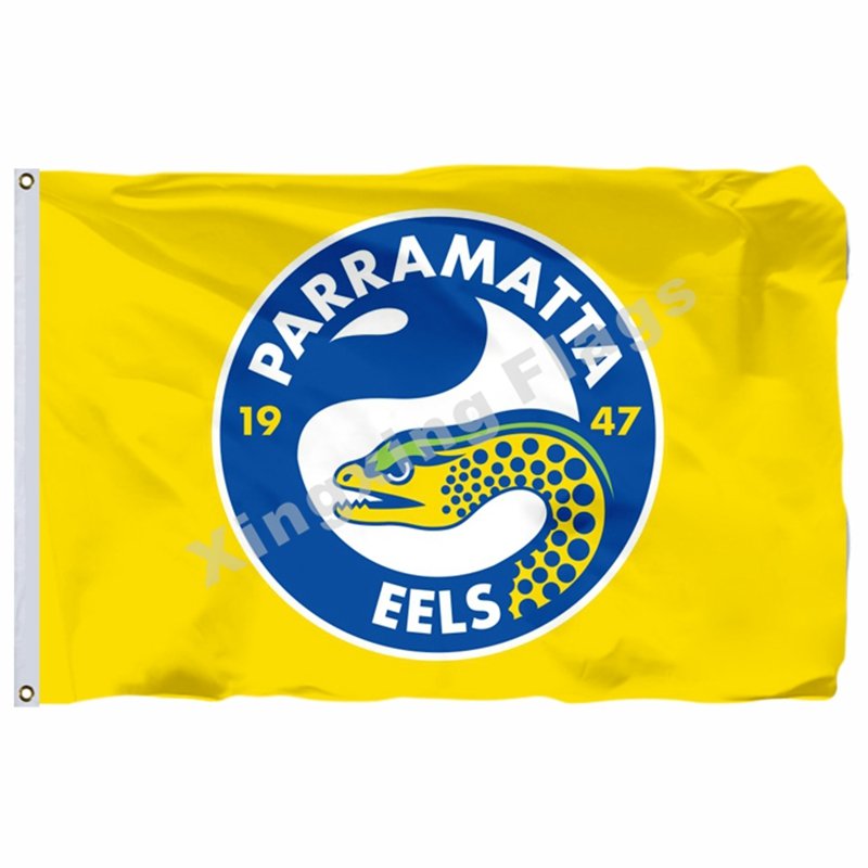 Parramatta Eels Flag 3ft X 5ft National Rugby League NRL Banner Size 4