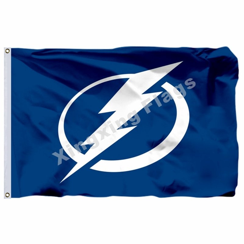 Tampa Bay Lightning Flag 3ft X 5ft Polyester NHL Banner Tampa Bay