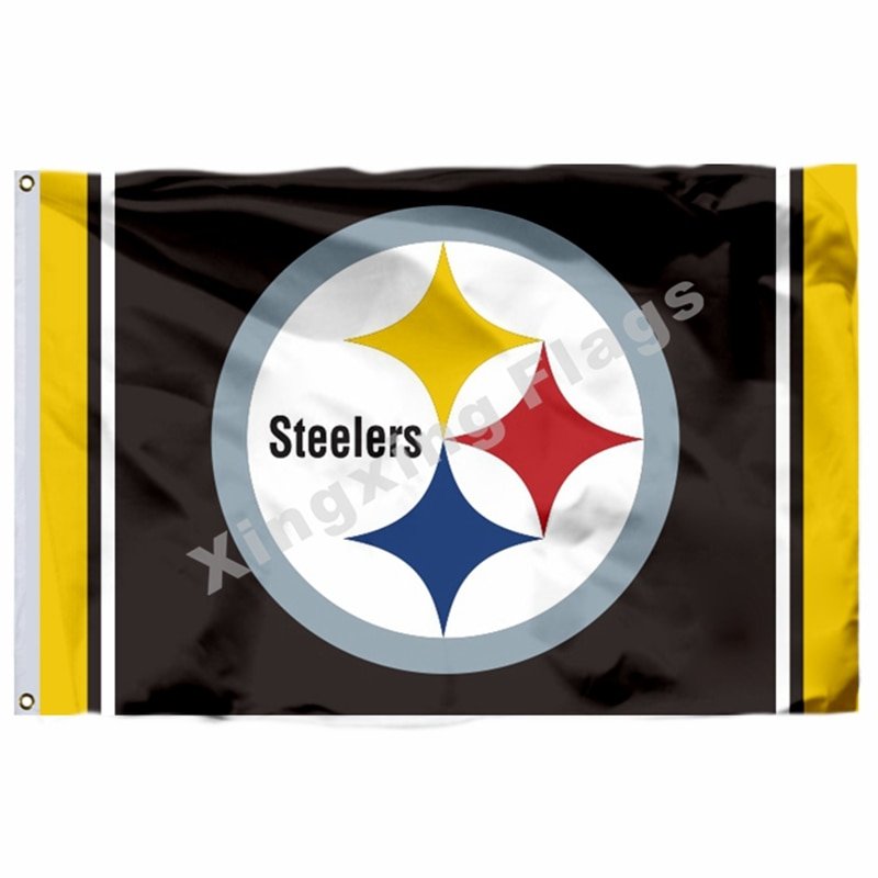 Pittsburgh Steelers Column Flag 3ft X 5ft Polyester NFL Pittsburgh ...