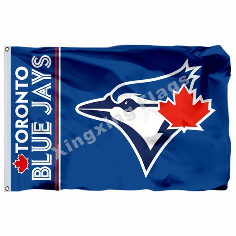 Toronto Blue Jays Wordmark Flag 3ft X 5ft Polyester MLB Toronto Blue Jays Banner