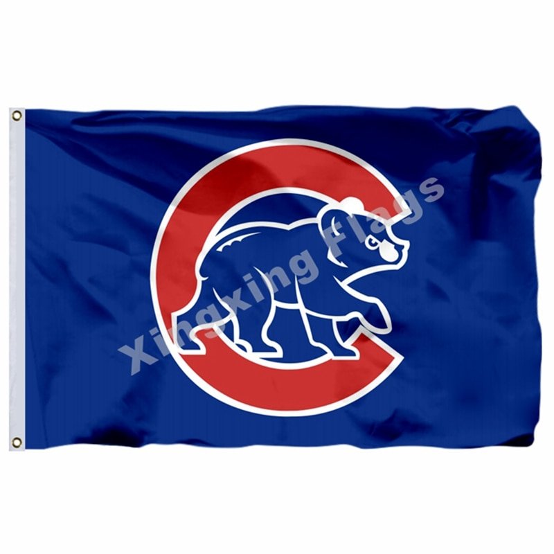 Chicago Cubs Flag 3ft X 5ft Polyester MLB Chicago Cubs Banner Flying ...