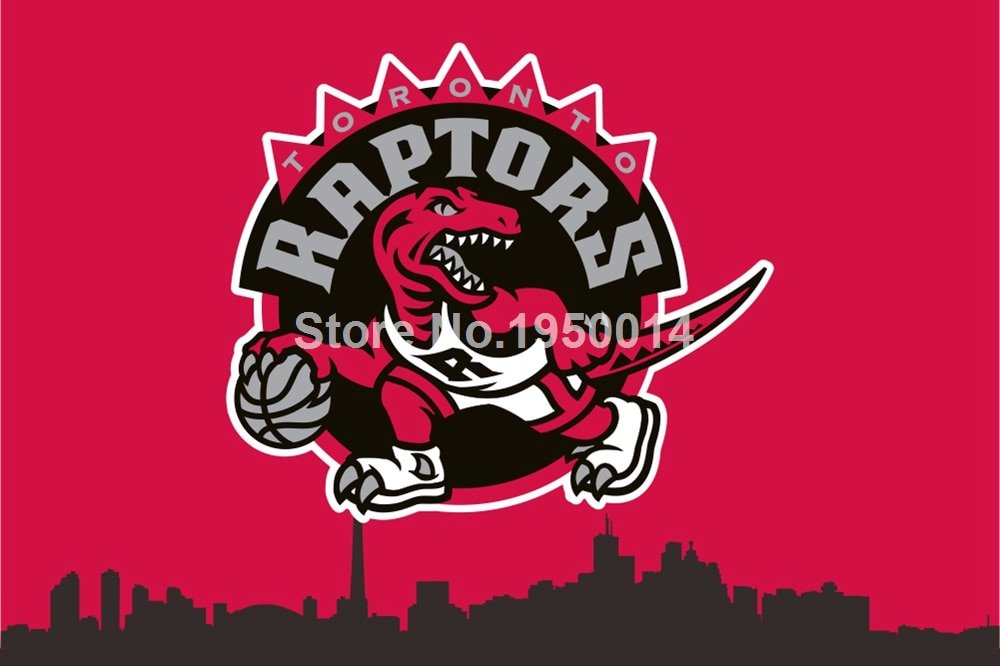 Toronto Raptors Toronto Skyline Flag 3ft x 5ft Polyester NBA Team ...