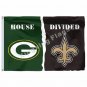 Green Bay Packers New Orleans Saints House Divided Flag 3ft X 5ft Polyester NFL1