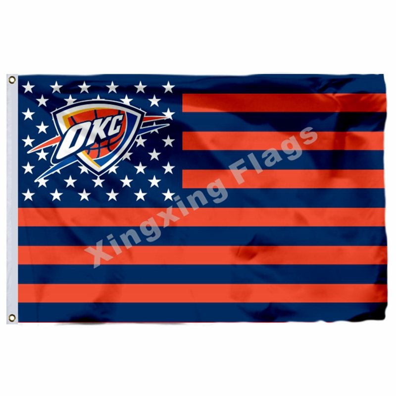 Oklahoma City Thunder Nation Flag 3ft X 5ft Polyester NBA1 Oklahoma City Thunder