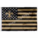 New Orleans Saints With Modified US Flag 3ft X 5ft Polyester NFL Banner Flying S