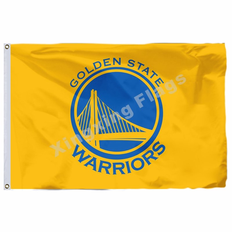 Golden State Warriors Large Logo Flag 3ft X 5ft Polyester NBA Golden ...