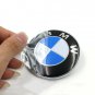2 pcs Emblem Badge Logo 82mm Hood 74mm Trunk BMW E36 E46 E60 E82 Blue White
