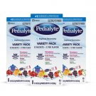 Pedialyte Electrolyte Powder Variety Electrolyte Hydration Drink 0.6 oz Powder Packs, 24 Count