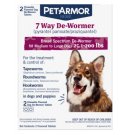 PetArmor For Dogs 7 Way De-Wormer For Medium & Large Dogs, 25.1-200lbs, 2 CT Chewable Tablets