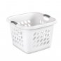 Sterilite 1.5 Bushel Ultraâ„¢ Square Laundry Basket Plastic Adult, White, Set of 4