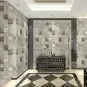 Modern Light Grey Stone Brick Wallpaper