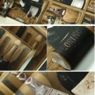 Brown Faux Wine Shelf Wallpaper