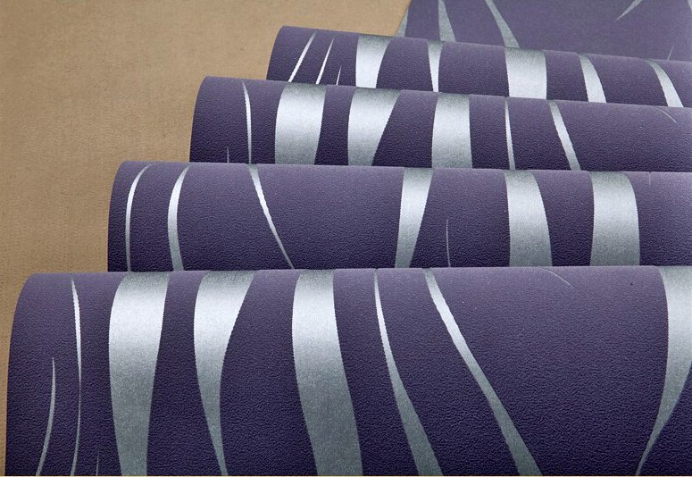 Purple Modern Wave Wallpaper