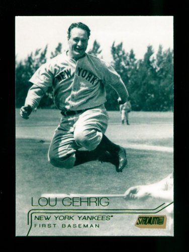 2015 Topps Baseball Stadium Club  GOLD Foil  #186  Lou Gehrig